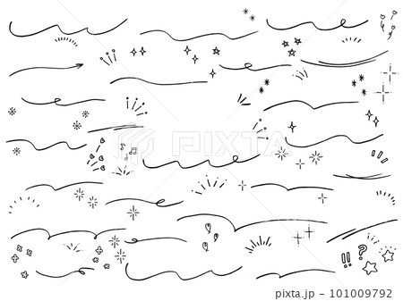 Handdraw headline design set 手書きの見出しデザインセット Handdraw headline design set 手書きの見出しデザインセット 101009792