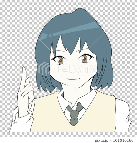 Illustration of a girl pointing a finger (3) Illustration of a girl pointing a finger (3) 101010166