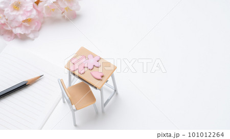 桜と教室│入学・卒業・新学期 イメージ 101012264