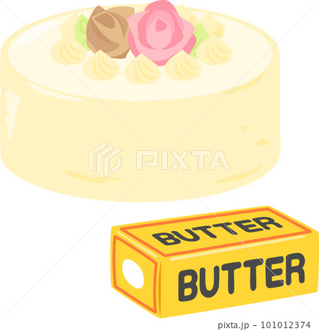 バターケーキ、バタークリームケーキ 101012374