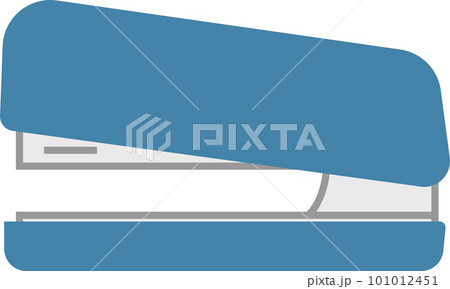 ホッチキスのシンプルなイラストアイコン 101012451