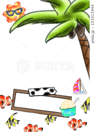 南国を思い出させるレトロなフレーム 101013944