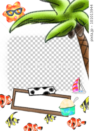 讓人聯想到南國的複古畫框 101013944