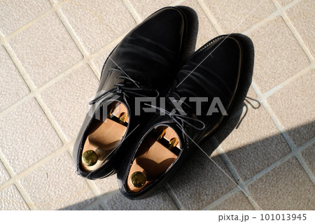 シューツリーの入った革靴 101013945