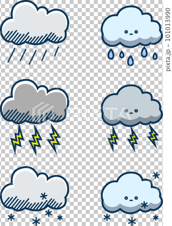 可愛的天氣雨雲雷雲雪雲集 可愛的天氣雨雲雷雲雪雲集 101013990