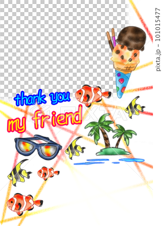 多彩的熱帶框架 101015477