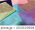 カラフルな和紙のイメージ　背景 101015608