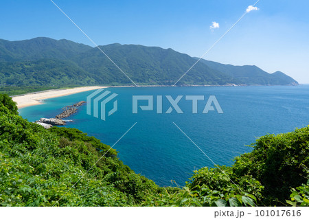 展望台から見た岸良海岸の風景 展望台から見た岸良海岸の風景 101017616