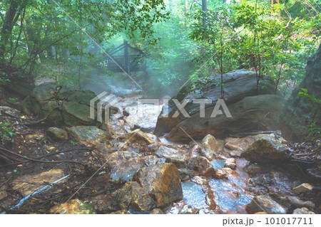 霧島温泉最古の岩風呂 目の湯の風景 101017711
