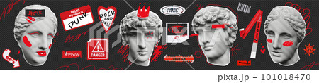 Greece modern face with contemporary element. Template design. Vector illustration Greece modern face with contemporary element. Template design. Vector illustration 101018470