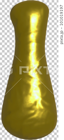 Shiny gold balloon letter I capital. 101019197