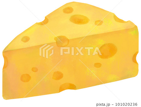 穴のあいたチーズのイラスト 穴のあいたチーズのイラスト 101020236