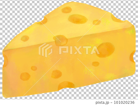 穴のあいたチーズのイラスト 穴のあいたチーズのイラスト 101020236