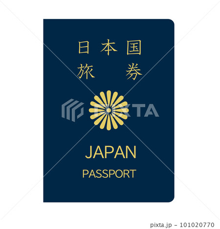 紺色のパスポート。有効期限5年。 紺色のパスポート。有効期限5年。 101020770