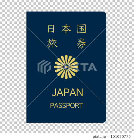 紺色のパスポート。有効期限5年。 紺色のパスポート。有効期限5年。 101020770