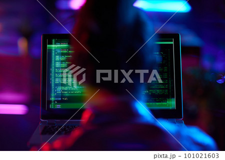 business woman working on cybersecurity privacy protect data 101021603