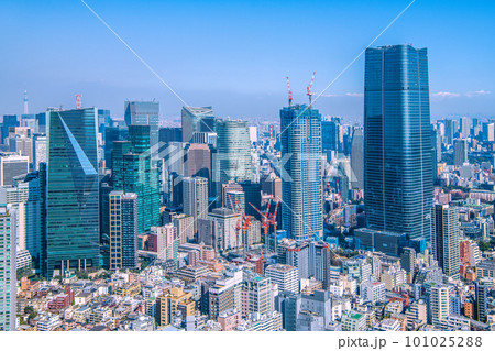 日本の東京都市景観 変わる都市風景…東京の新たなシンボルの威容 日本の東京都市景観 変わる都市風景…東京の新たなシンボルの威容 101025288