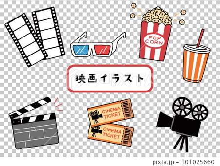 Movie-related illustration set 101025660