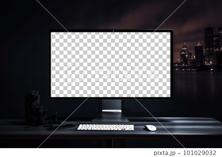 PC顯示屏,透明屏。背景紐約_2 PC顯示屏,透明屏。背景紐約_2 101029032