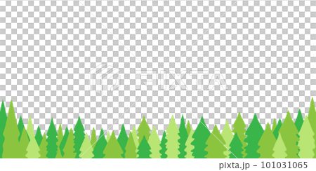 Forest landscape vector background illustration - Stock Illustration ...