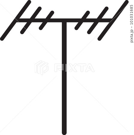 antenna icon on white background. television antenna for receiving tv signal sign. flat style. antenna icon on white background. television antenna for receiving tv signal sign. flat style. 101031685