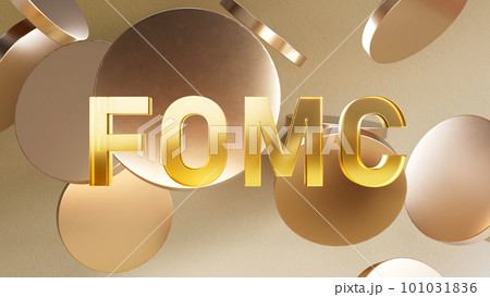 FOMC 3Dテキストレンダリングイメージ 連邦公開市場委員会 101031836
