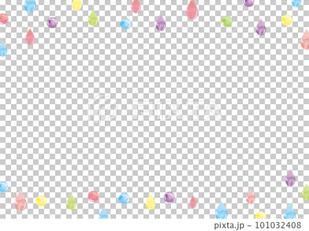 水彩七彩雨框 101032408