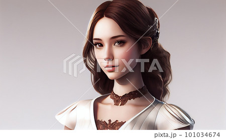 アイドル・モデル・芸能人・カリスマ・美しい女性の顔（Generative AI