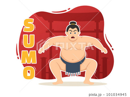 Sumo Wrestler Illustration with Fighting Japanese Traditional Martial Art and Sport Activity in Flat Cartoon Hand Drawn Landing Page Templates Sumo Wrestler Illustration with Fighting Japanese Traditional Martial Art and Sport Activity in Flat Cartoon Hand Drawn Landing Page Templates 101034945