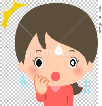 A woman who comes to herself and feels relieved 101036073