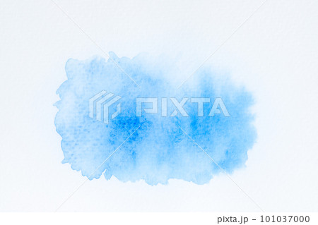 blue watercolor, paint stroke gradient color combination on drawing paper use as background 101037000
