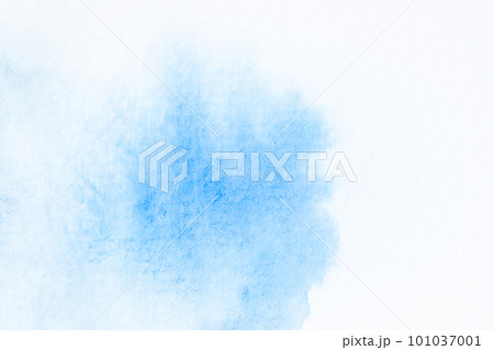 blue watercolor, paint stroke gradient color combination on drawing paper use as background 101037001