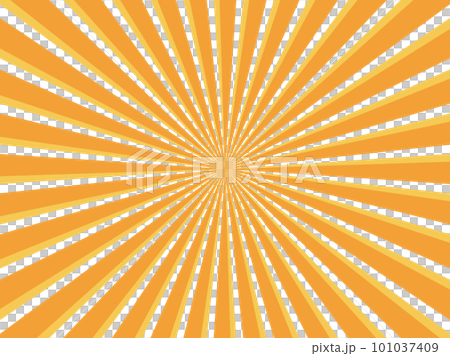 Concentrated line background with a simple three-dimensional effect_Orange series 2 101037409
