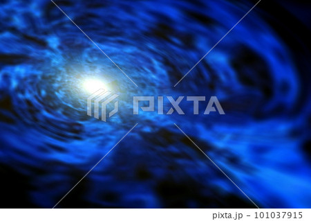 宇宙空間のワープをイメージした背景素材(ワームホール ・ブラックホールのイメージ) 宇宙空間のワープをイメージした背景素材(ワームホール ・ブラックホールのイメージ) 101037915