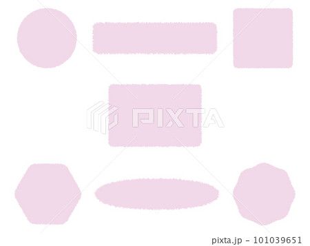 ピンク色のフレームセット/見出し/タイトルデザイン 101039651
