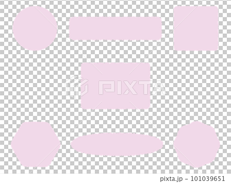 ピンク色のフレームセット/見出し/タイトルデザイン 101039651