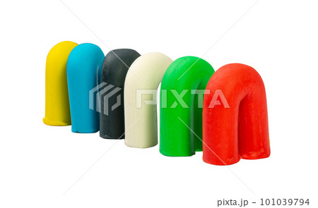 Plasticine Isolated, Modeling Clay, Creativity Modelling Material, Plasticine on White Background Plasticine Isolated, Modeling Clay, Creativity Modelling Material, Plasticine on White Background 101039794