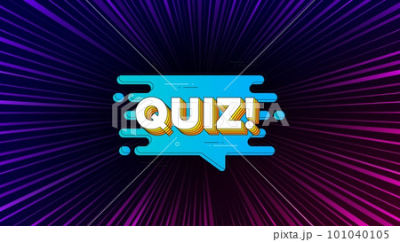 Sunburst ray beam banner. Quiz transition bubble. Answer chat message. Questionnaire flow banner icon. Offer explosion background. Sun burst ray effect. Quiz bubble badge. Vector 101040105