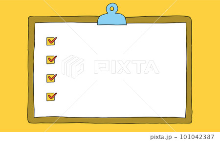 チェックリストのイラスト 101042387