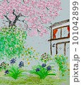 桜舞う春の家 101042899