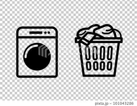 洗衣機洗滌籃圖標 洗衣機洗滌籃圖標 101043286