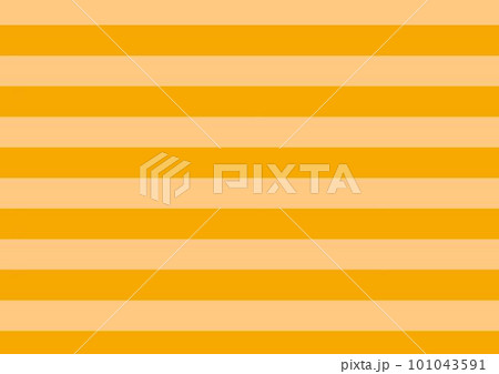 オレンジ色横型ストライプ模様背景1_A4横 101043591