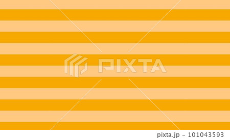 オレンジ色横型ストライプ模様背景1_16:9 101043593