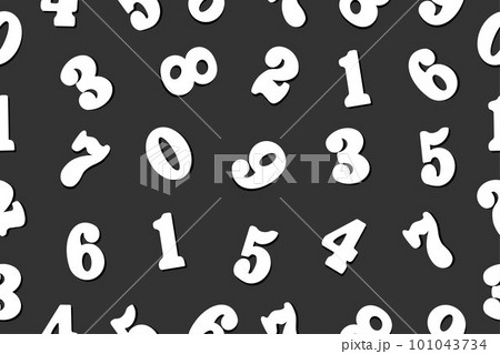 Numbers background. Seamless pattern with numbers for school design. 101043734