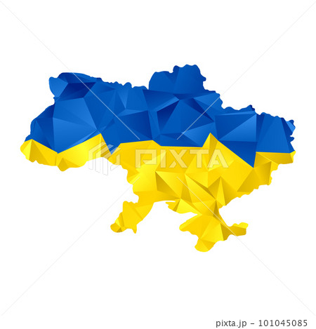 Map of Ukraine. Geometric background. Patriotism Nationality Map of Ukraine. Geometric background. Patriotism Nationality 101045085