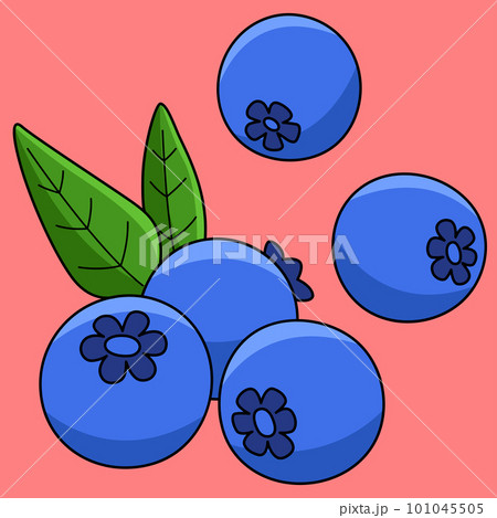 blue fruit clipart