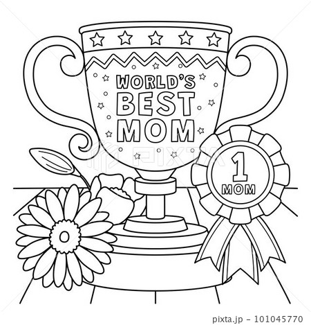 number 1 mom coloring pages