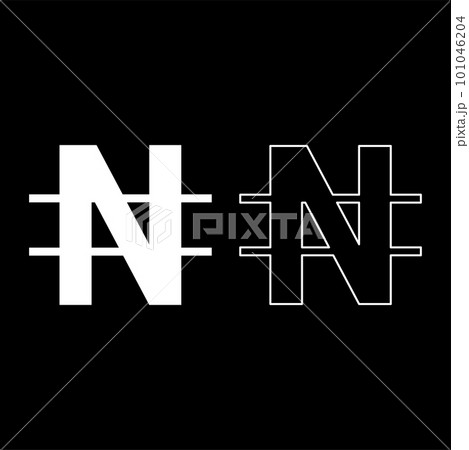 Symbol nayra set icon white color vector illustration image solid fill outline contour line thin flat style 101046204