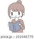 本を読む女性 101046770