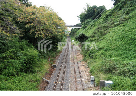 水戸城跡の二の丸と本丸間の大堀切【茨城県水戸市】 101048000